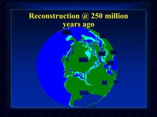 Reconstruction @ 250 million
years ago
 