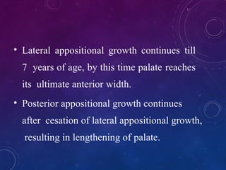 Appositional Pattern Pre and post natal growth of mandoble on Orthodontic | PPTX