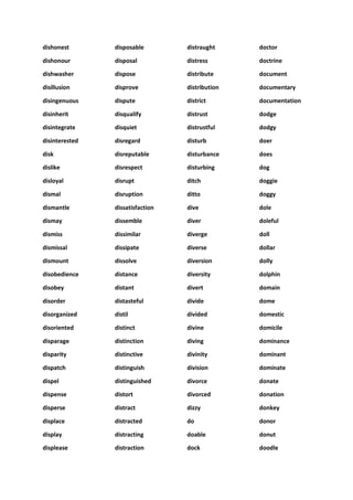 10000 plus English Vocabulary | PDF