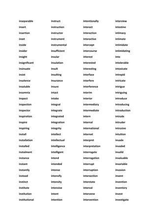 Inseprable Word 10000 plus English Vocabulary | PDF