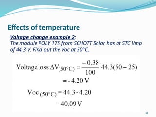 Voc Pv Module Formula Distributed-Generation-Solar-PV for design and documentation | PPTX