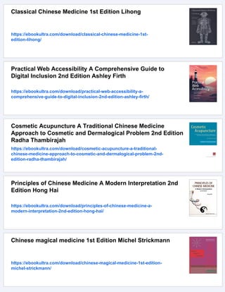 Comprehensive Guide to Chinese Medicine a Second Edition Ping-Chung ...