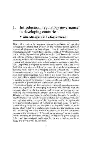 Regulatory Governance In Developing Countries The Crc Series On ...