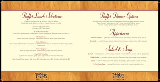 Eya Example Menu Ya Ya's Catering Portfolio Spread | PDF