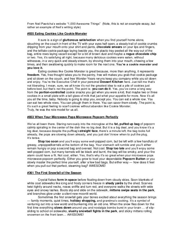 monster essay