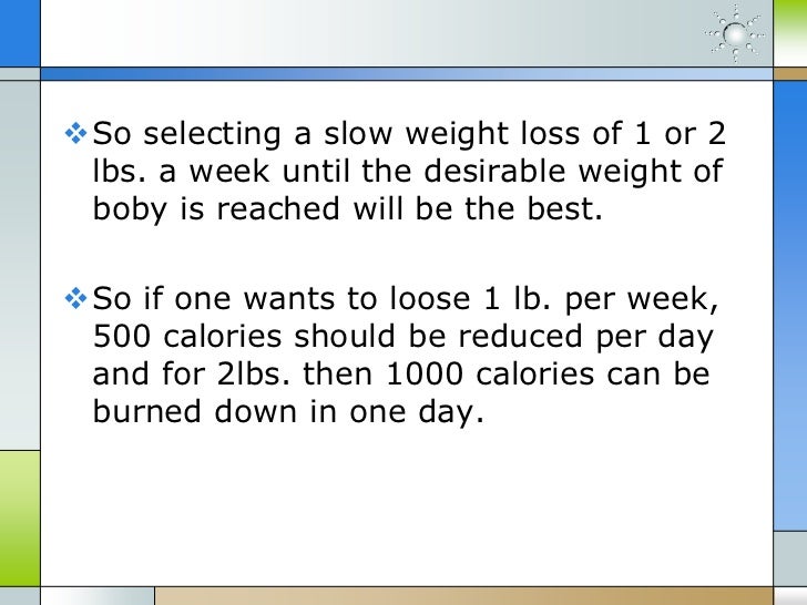 2 Lb Per Week Weight Loss Diet