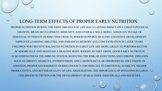 The First 1000 Days: Foundations of Lifelong Health and Nutrition | PPTX
