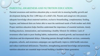 The First 1000 Days: Foundations of Lifelong Health and Nutrition | PPTX