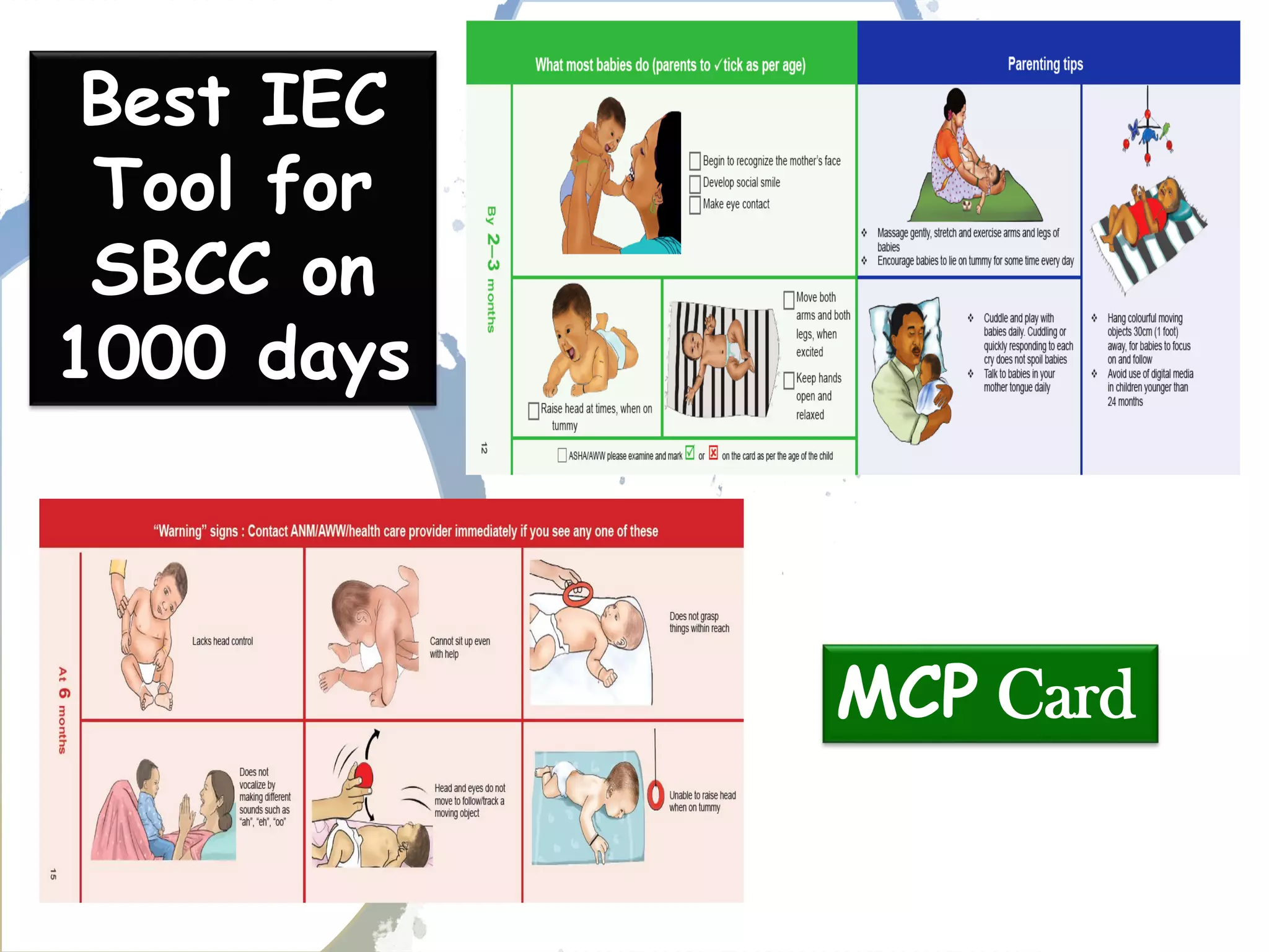 MCP Card
Best IEC
Tool for
SBCC on
1000 days
 