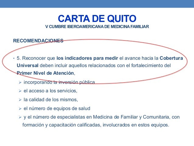 Medicina Familiar: Una Estrategia para la Cobertura 