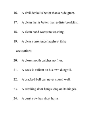 1000 english proverbs and sayings | PDF