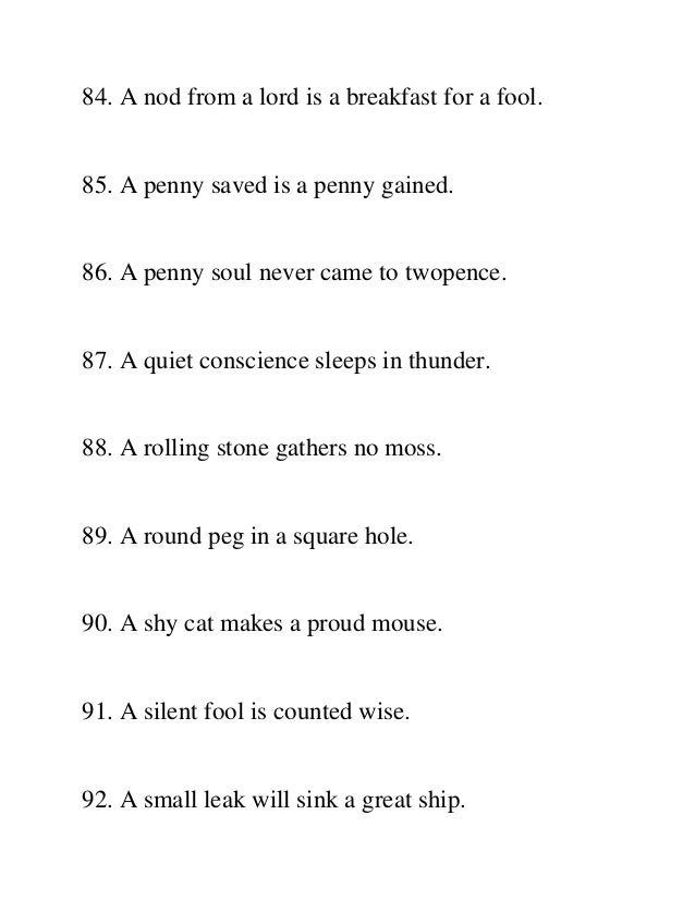 1000 English Proverbs And Sayings