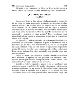 1000 Ilustrações para Sermões