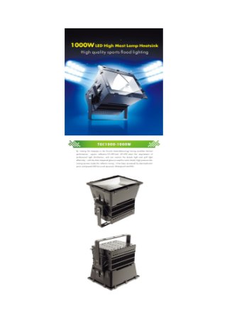 1000W  LED floodlight,  meanwell driver , Cree chip , 5 years warranty 