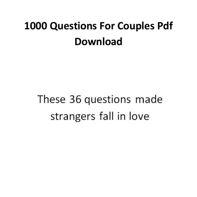 1000 questions for couples free download pdf