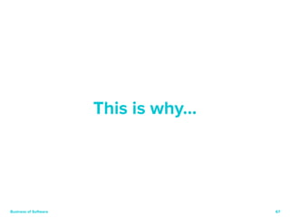 67 
This is why… 
Business of Software 
 