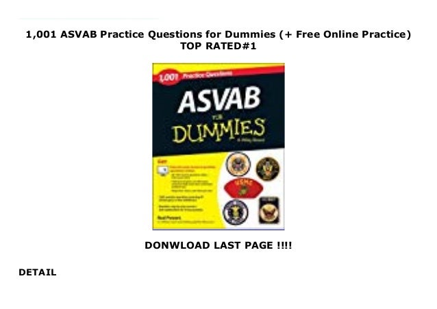1,001 ASVAB Practice Questions for Dummies (+ Free Online Practice) TOP ...