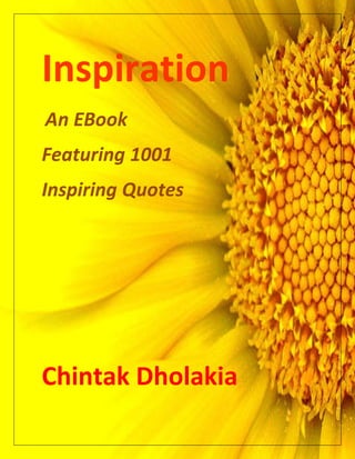 1001 Inspiring Thoughts By  Chintak  Dholakia