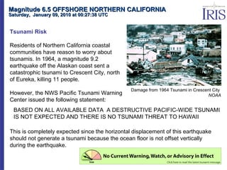 Tsunami california eureka