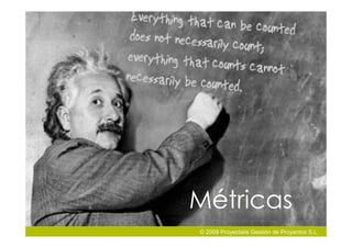 Métricas
© 2009 Proyectalis Gestión de Proyectos S.L.
 