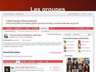 Les groupes 