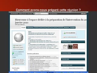 Comment avons-nous préparé cette réunion ? 