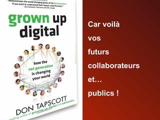 Car voilà  vos futurs collaborateurs et… publics ! 