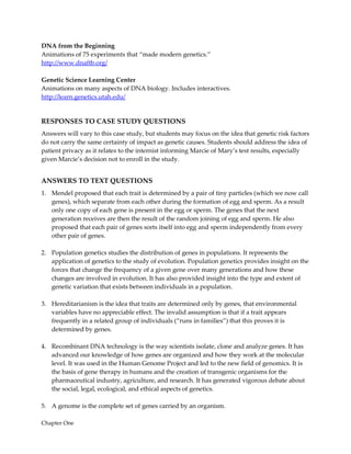 Comprehensive Solution Manual for Human Heredity Principles and Issues ...
