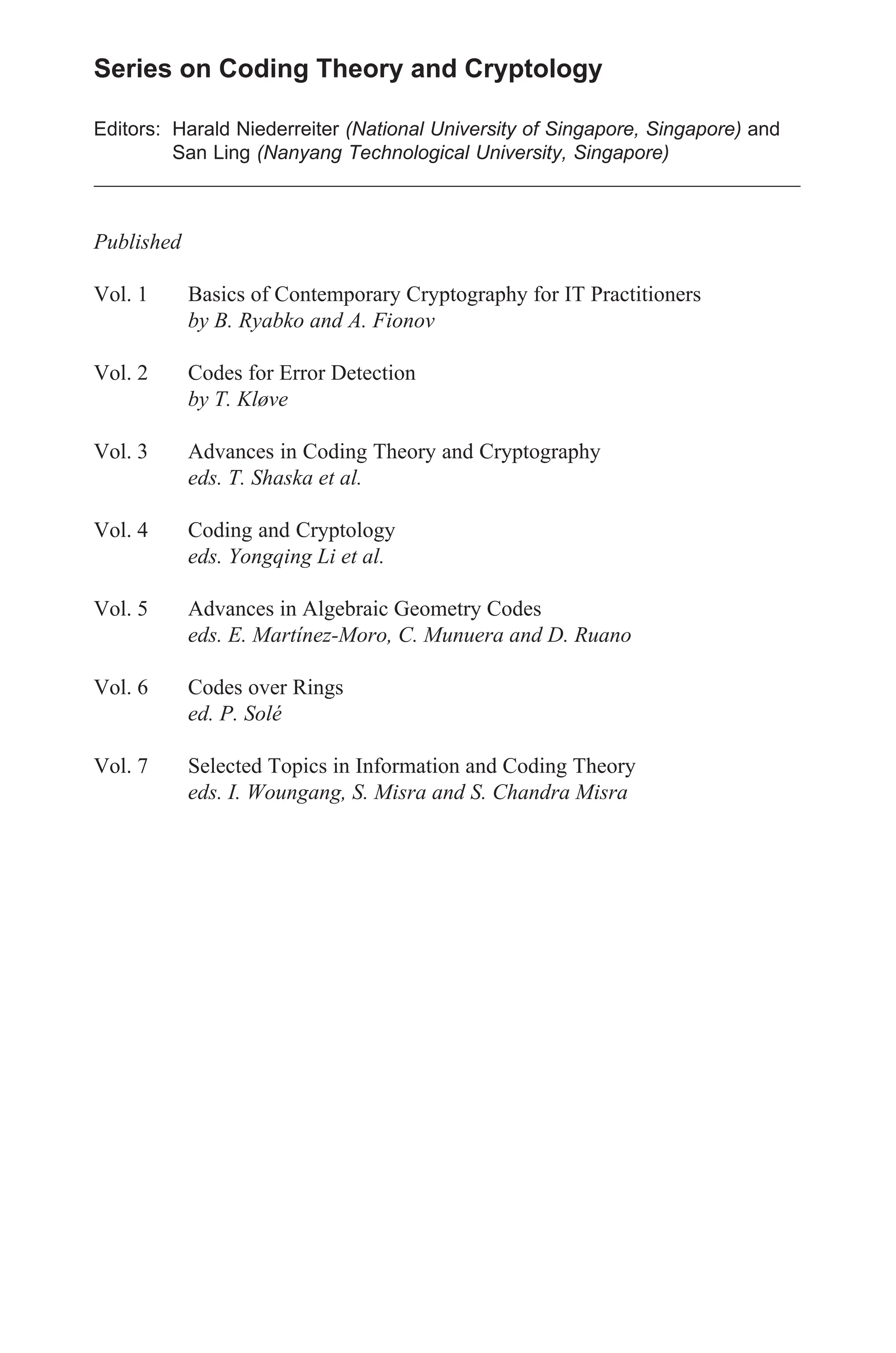 Selected Topics In Information And Coding Theory Issac Woungang | PDF
