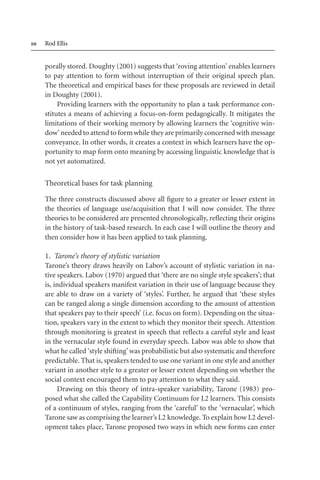 Planning And Task Performance In A Second Language Language Learning ...