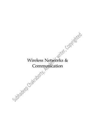 Wireless Networks &
Communication
 