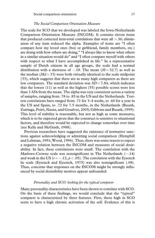 Social Comparison And Social Psychology Understanding Cognition ...