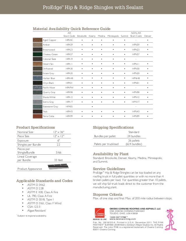 Http Www2 Owenscorning Com Literature Pdfs Data Proedge Pdf