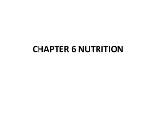 CHAPTER 6 NUTRITION
 