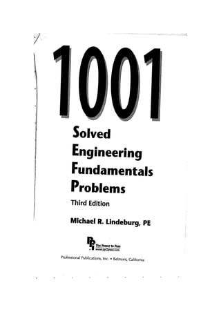1001 Solved Engineering Fundamentals Problems 3rd ed. - M