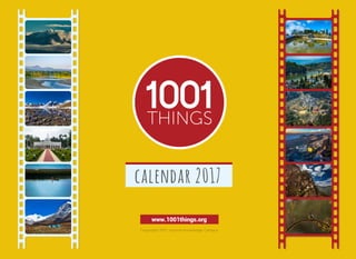 www.1001things.org
Copyright 2017, Inspiria Knowledge Campus
calendar 2017
 