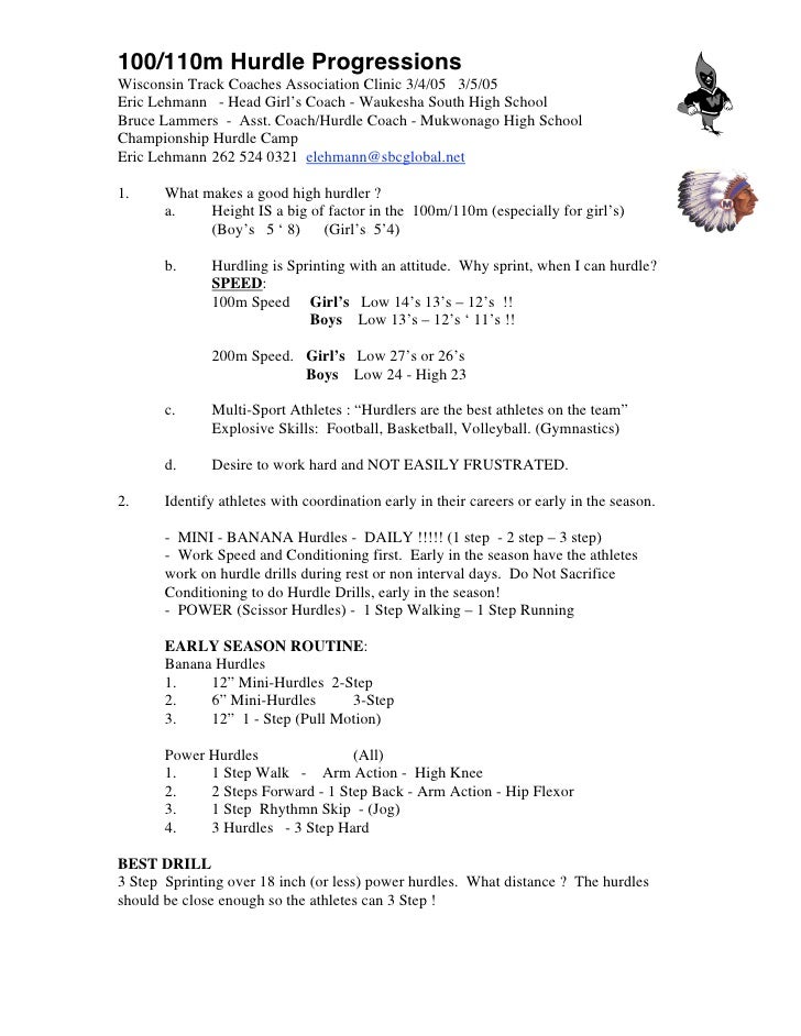 Hurdle Workouts For Beginners EOUA Blog