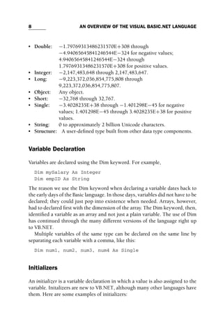 Objectoriented Programming With Visual Basicnet Michael Mcmillan | PDF