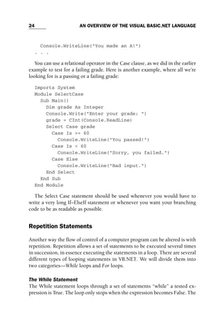 Objectoriented Programming With Visual Basicnet Michael Mcmillan | PDF