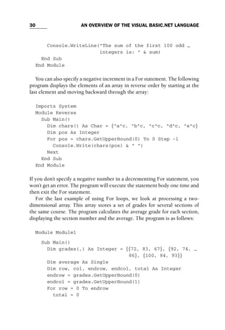 Objectoriented Programming With Visual Basicnet Michael Mcmillan | PDF