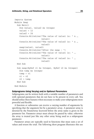 Objectoriented Programming With Visual Basicnet Michael Mcmillan | PDF