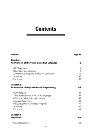 Objectoriented Programming With Visual Basicnet Michael Mcmillan | PDF