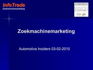 Zoekmachinemarketing Automotive Insiders 03-02-2010 