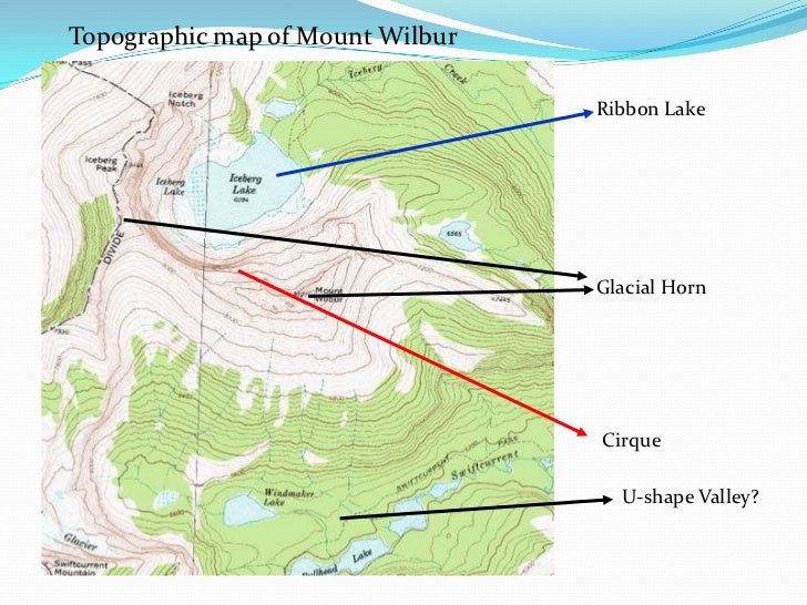 Glacial Features On Topographic Maps