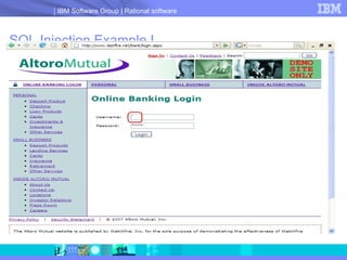 SQL Injection Example I 