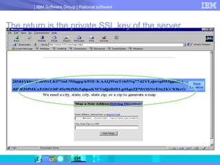 The return is the private SSL key of the server 