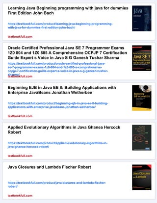 Beginning Java with WebSphere Expert s Voice in Java Janson Robert W | PDF
