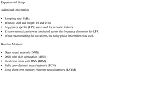 Deep Learning Based Voice Activity Detection and Speech Enhancement | PDF