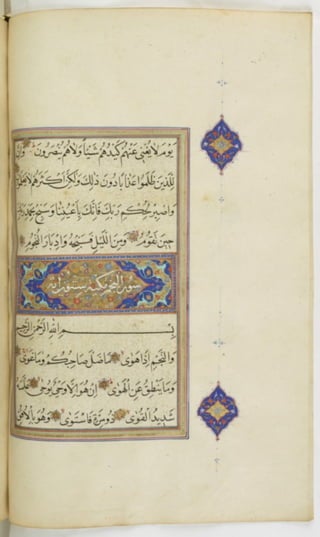 مخطوطة للمصحف الشريف ترجع لعام 1003هـ