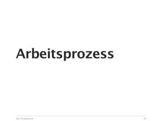 Arbeitsprozess



Die Produktion   35
 